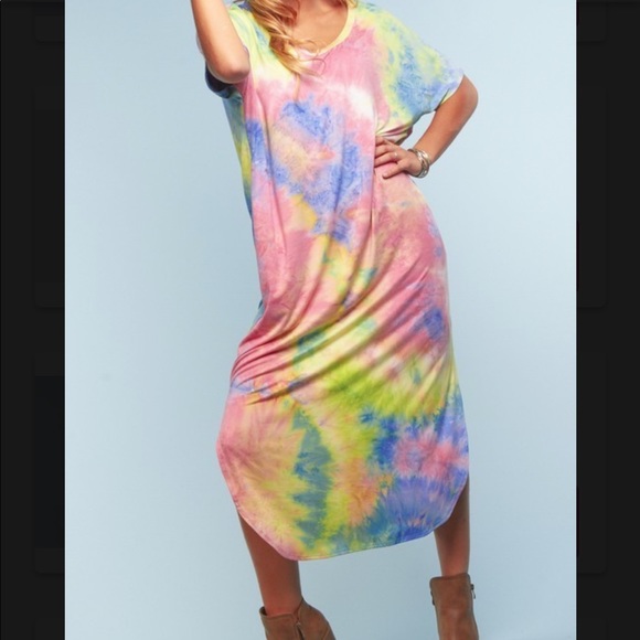 Tye- Dye Hi- Low Maxi - Picture 1 of 1